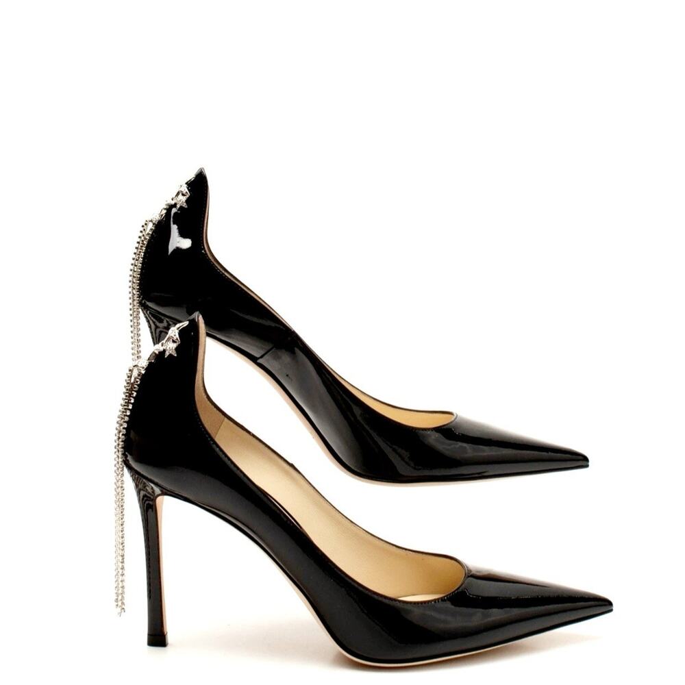 JIMMY CHOO Patent Leather Pump Shoes US9.5 EU39.5 Read the descriptions ;